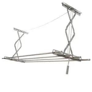 고품질 자바라형 스텐 천장 건조대 1P 베란다 빨래건조대 (WFFWP7I)