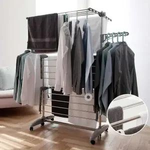 실내 이불 건조대 폴딩 접이식 빨래 의류 수건 쇼핑몰 (WFFWNCE)