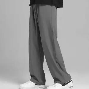 고품질 남자 룩 일자 대학생 캠퍼스 와이드 여름 밴딩 슬랙스 (WFFWQ3K)