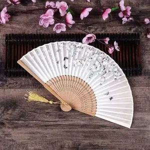 고품질 접이식 부채 실크 대나무 (WFFWQOP)