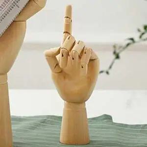 고품질 관절 데생 목각 손가락 스케치 나무 용 모형 왼손 (WFFWRZV)