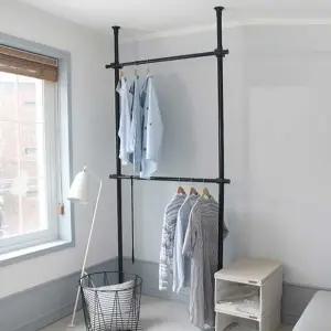 다용도걸이 봉 행거 부착 벽걸이 의류 천장 설치형 (WFFWOYG)