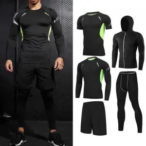 남자 하의 이지 스포츠 상의 세트 운동복 집업 웨어룩 (WFFWPGS)