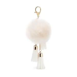 핸드백 털방울 태슬 가방 장식 키링 열쇠고리 키홀더 (WCE4930)