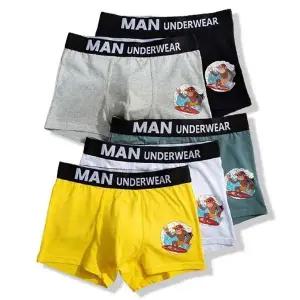 남성용 속옷 팬티 여름 데일리 드로즈 프린팅 사각 (WFFWQDM)