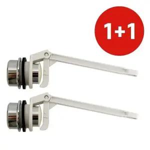 고품질 h국산 1+1 양변기핸들(버튼식) 측면버튼 변기레버부속 (WFFX3US)