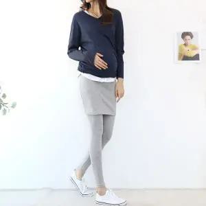 고품질 루즈핏 임산부 치마 레깅스 TG02 임부복레깅스 (WFFX4KV)
