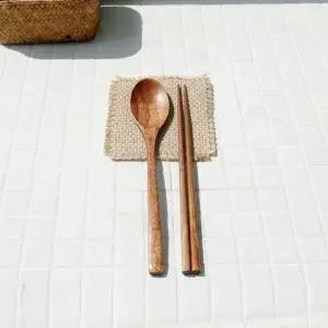 나무 수저 세트 우드 신혼 주방 꾸미기 1인 숟가락 (WFFWRSN)