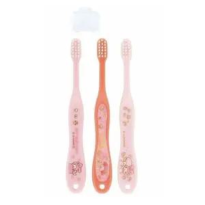 고품질 어린이칫솔 마이멜로디 아동용 칫솔 3P세트 캡포함 (WFFX9E9)