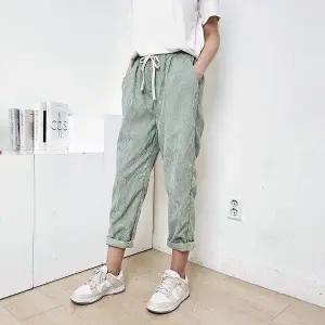 고품질 루즈핏 여성 골덴 코듀로이 바지 HN2401 겨울바지 캐주얼바지 (WFFXB4V)