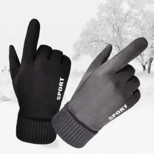 [하프클럽/]온열 방한 S2스웨이드기모터치장갑 보온 스키 자전거