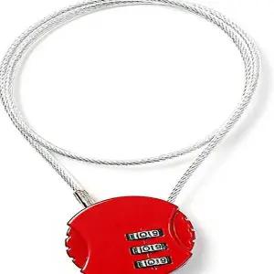 [하프클럽/]와이어번호자물쇠 레드 자전거와이어자물쇠