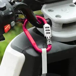 [하프클럽/]카라비너 자물쇠 카라비너번호자물쇠 여행용자물쇠