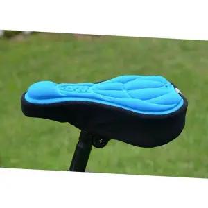 [하프클럽/]메모리폼 쿠션 자전거 안장커버 블루 MTB안장
