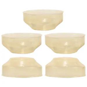 5Pcs 홀 커버 플레이트 내구성 있는 플라스틱 화재 보호 캡 화재 경보기 커버 연기 캡