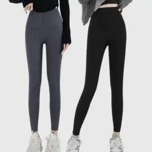 요가 필라테스 여성 지퍼 후크 겨울 기모 레깅스 타이즈