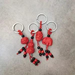 행운의 상징 진사 붉은 키링 열쇠고리 (WEAF34C)