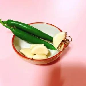 마늘키링 열쇠고리 키홀더 음식점 (WEAF581)