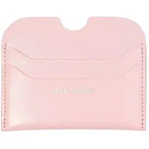 [명품] 아크네 25FW 실버 로고 카드지갑 파우더핑크 CG0274 AD5