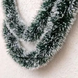 크리스마스 트리 장식 소품 리스 가랜드 만들기 눈꽃 모루