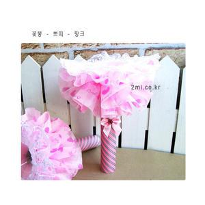 꽃봉 쁘띠  쉬폰 - 핑크 보라 하늘 보라 노랑 꽃다발 꽂기만 하면 쉽게 완성돼요 ~ 사탕 꽃 만들기 재료 투미플라워