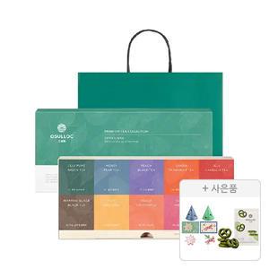 오설록 프리미엄 티 컬렉션 세트, 10종(40입)+증정(쇼핑백,1개+말차프레첼,1개+ 홀리데이 파티팩,1개)