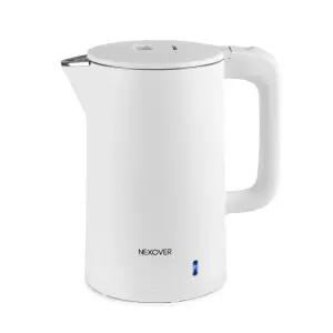 넥소버 이중단열 전기포트 커피포트 스텐레스 무선 전기주전자 2L
