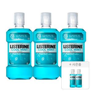 리스테린 쿨민트, 750ml, 3개 + 증정(쿨민트100ml, 2개)