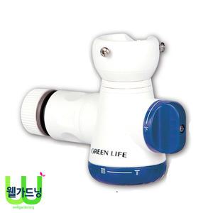 [조이가든]그린라이프 SJC-01 수도꼭지 2Way 연결구_수도꼭지에 부착사용