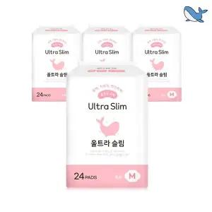 춤추는고래 대용량 생리대 중형 4팩  96매