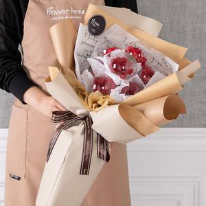 카네이션 조화 꽃다발 마이디어A 60cm 어버이날 스승의날 감사 선물 행사 장식 소품 인테리어