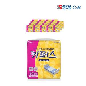 쌍용 키퍼스 성인용기저귀 안심 깔개 매트 10매x4팩 (40매)