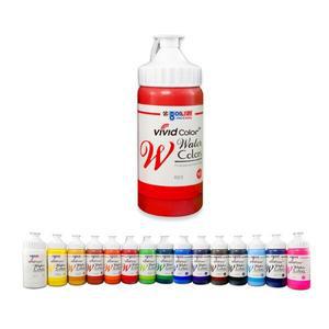 종이나라 수채화 물감 220ml 15색 낱색 대용량 비비드 수채화물감 칼라뱅크