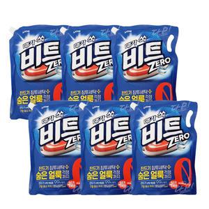 비트 제로 진드기 침투세탁 액체 세탁세제 리필 일반용 1.55L x6개
