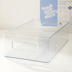투명바구니 장난감수납함 PET 사무실 정리 사각