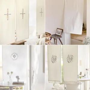 내츄럴 가리개커튼 가림막 중문 바란스 주방 창문 현관