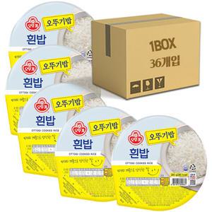 맛있는 오뚜기밥 200g 36입 백미밥 흰쌀밥 간편조리 박스단위