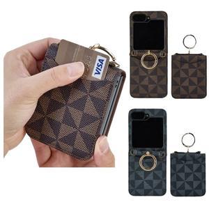 갤럭시 Z플립6 Z플립 5 4 3 휴대폰 케이스 앤틱 고급패턴 핑거링 힌지보호 카드수납 스트랩가능