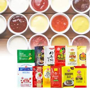 에이치에이유통 오뚜기 낱개소스 13종 (택1) 일회용 참기름 포션버터 딸기잼 파마산 시즈닝