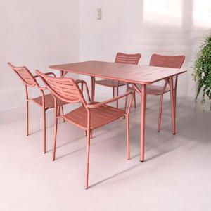 스타일리시 인테리어 테이블 의자 세트 4인 팬션 테라스 카페 호텔 디자인테이블