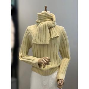 [갤러리아] ab.f.z 머플러세트 라운드넥 골지 니트 ACZ1HW54A