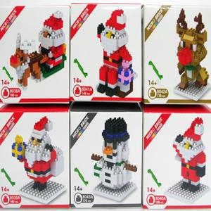 크리스마스선물 6종 산타 블럭 장난감 피규어 레고