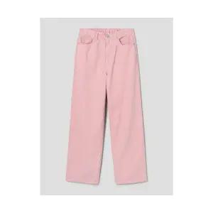 에잇세컨즈바지 여성 스트레이트핏 일자 밴딩 여자 핑크 데님 팬츠 RB723