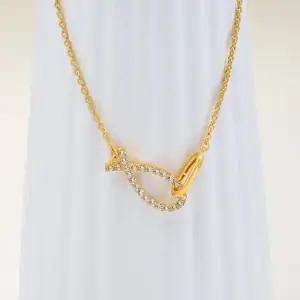 여자 순금 목걸이 11.25g [샤이닝 물고기 행운 더블]