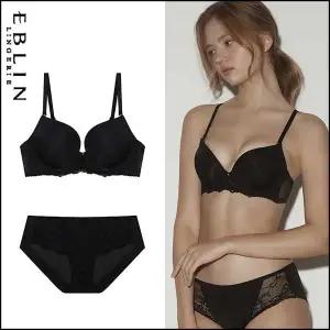 [EBLIN] 헴팬티세트 솔리드 와이어  블랙  EBBRFA218H_P381030419