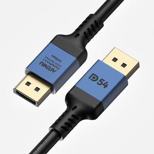 VESA 인증 DP to DP 2.1 DP54 16K DisplayPort 케이블 메탈 1m