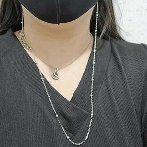 [셀러허브 패션][JH24P0QU_52CC]마스크목걸이 포인트볼 체인 분실방지