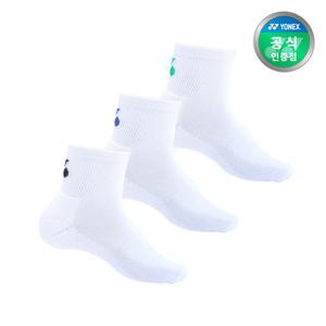 요넥스 배드민턴 중목 스포츠 양말 3개입 229SN009M 229SN010F 온라인전용
