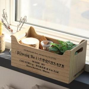 원목 우드 박스 빈티지 나무 상자 소품 양념통 수납함