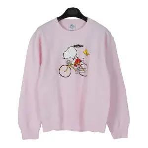 바이시클 크루넥 스웨트셔츠 BICYCLE DYED LIGHT PINK [WDC020]